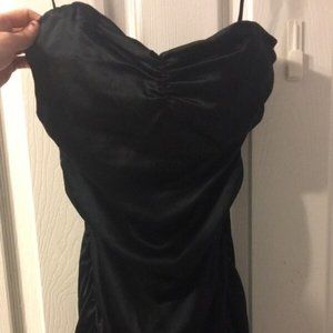 Express Black Mini Strapless Dress